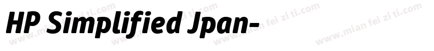 HP Simplified Jpan字体转换